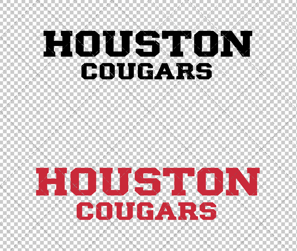 Houston Cougars Wordmark 2012 002, Svg, Dxf, Eps, Png - SvgShopArt