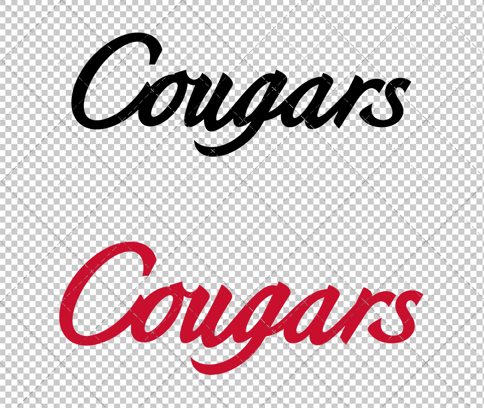 Houston Cougars Wordmark 2012 003, Svg, Dxf, Eps, Png - SvgShopArt