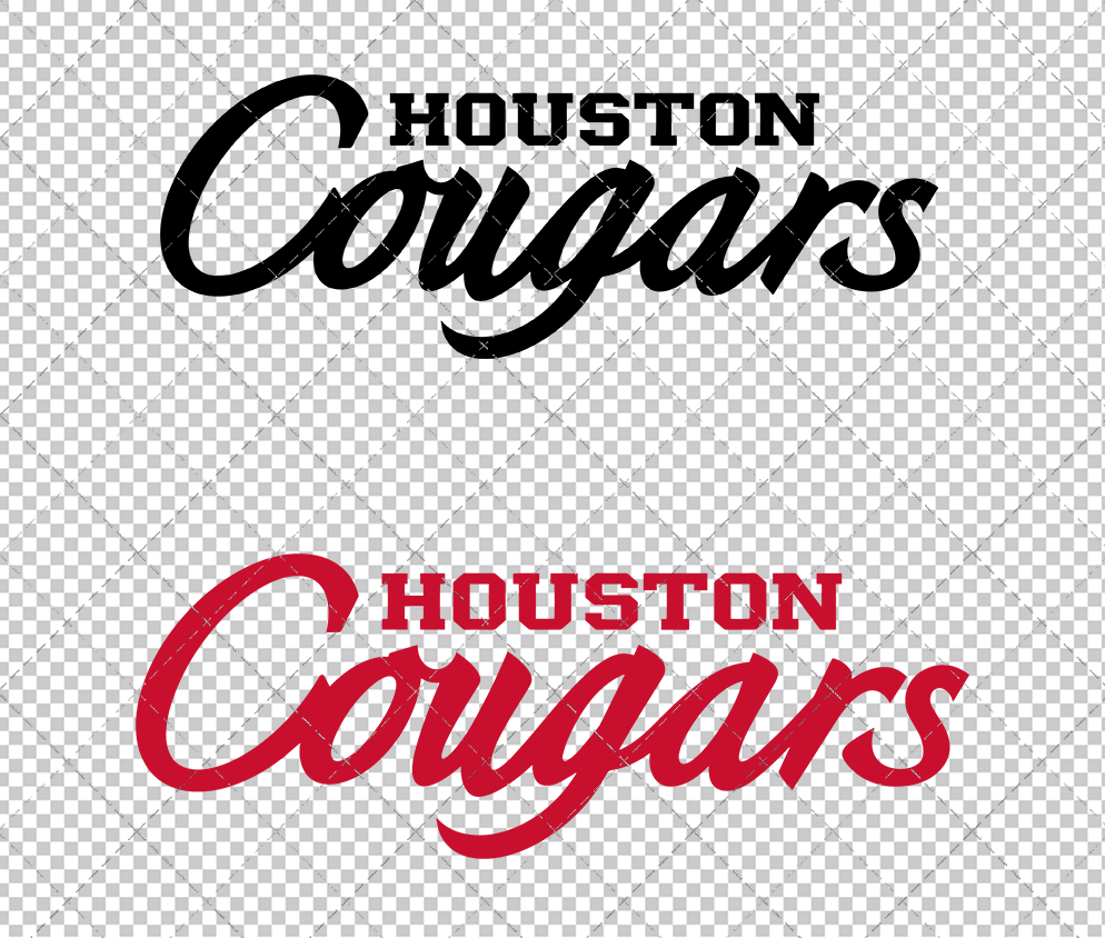 Houston Cougars Wordmark 2012 004, Svg, Dxf, Eps, Png - SvgShopArt