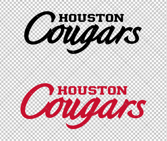 Houston Cougars Wordmark 2012 004, Svg, Dxf, Eps, Png - SvgShopArt