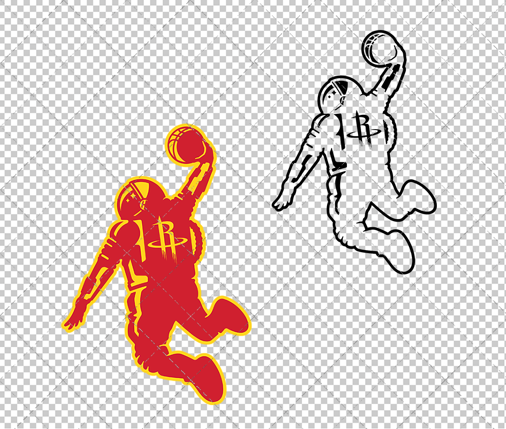 Houston Rockets Alternate 2026 002, Svg, Dxf, Eps, Png - SvgShopArt