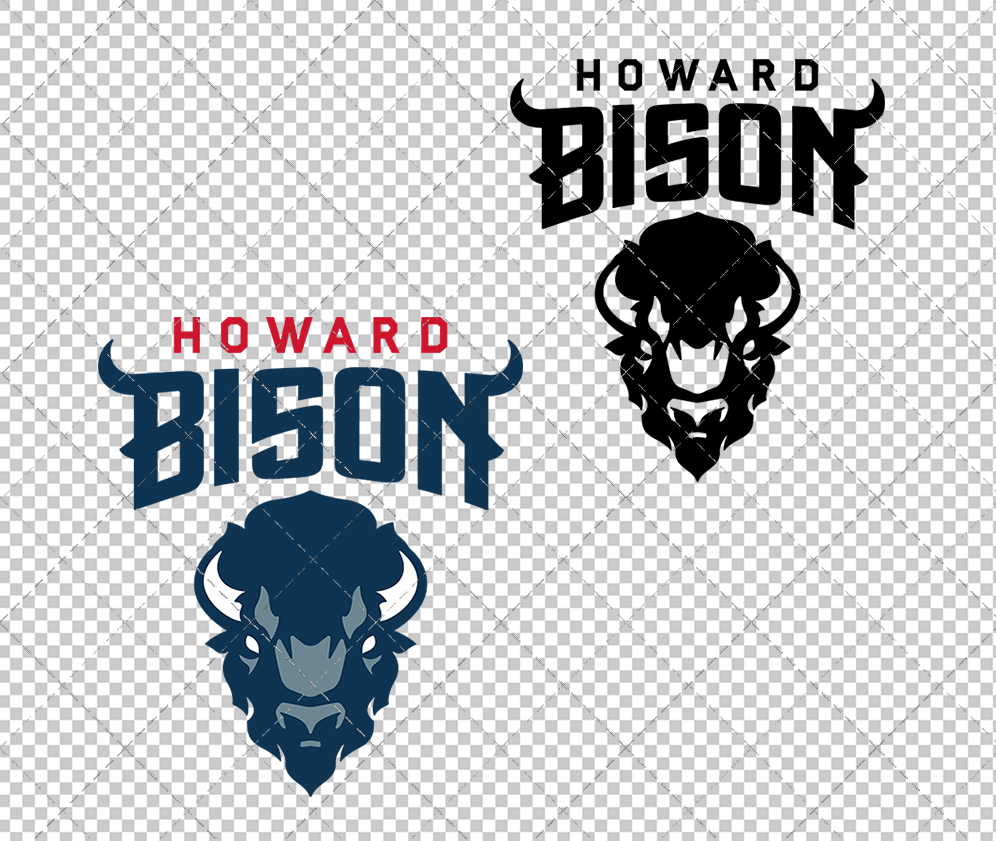 Howard Bison 2015, Svg, Dxf, Eps, Png - SvgShopArt