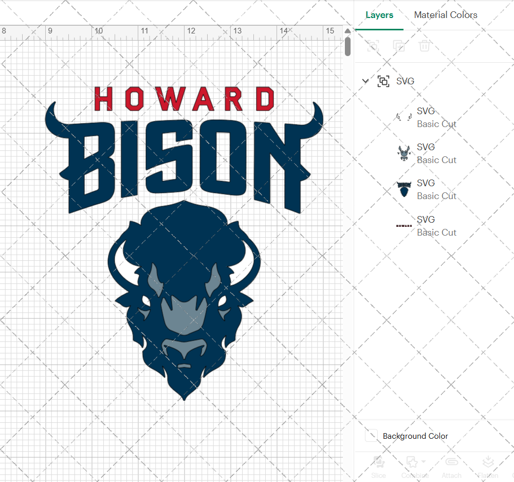 Howard Bison 2015, Svg, Dxf, Eps, Png - SvgShopArt