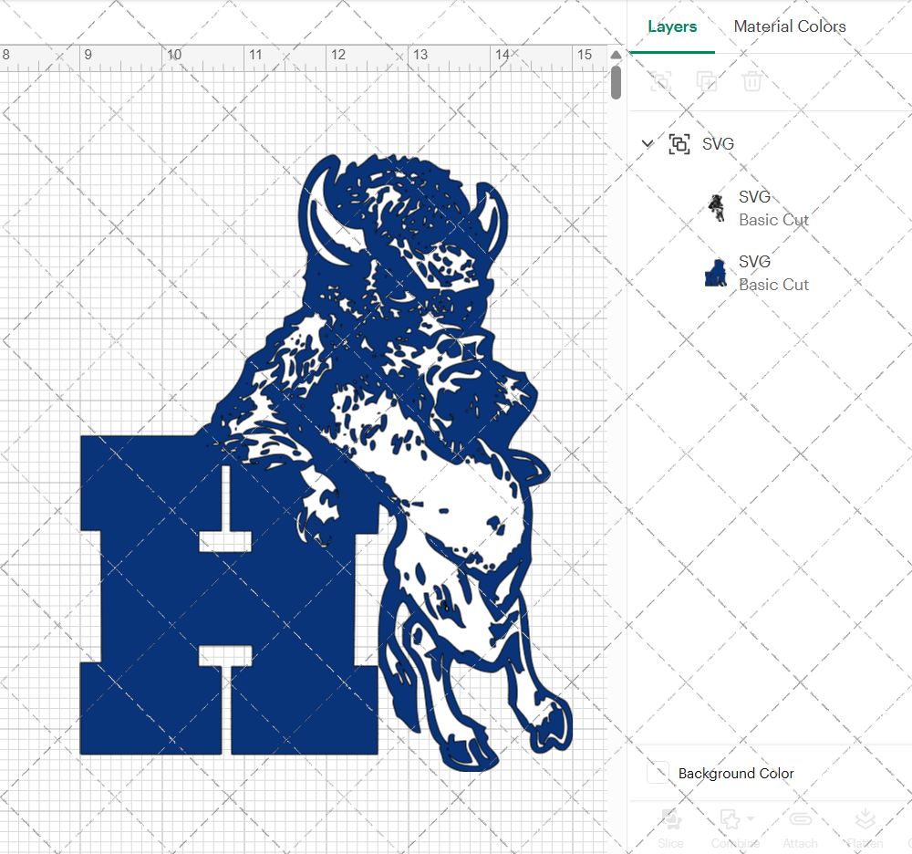 Howard Bison Alternate 1990, Svg, Dxf, Eps, Png - SvgShopArt