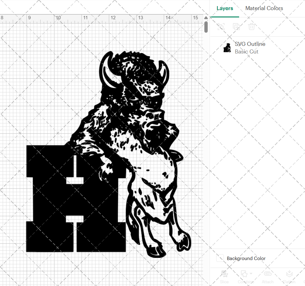 Howard Bison Alternate 1990, Svg, Dxf, Eps, Png - SvgShopArt