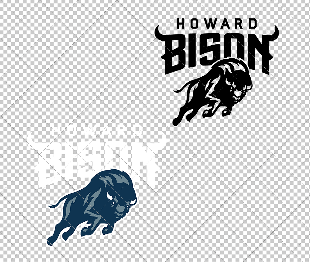 Howard Bison Alternate 2015 002, Svg, Dxf, Eps, Png - SvgShopArt
