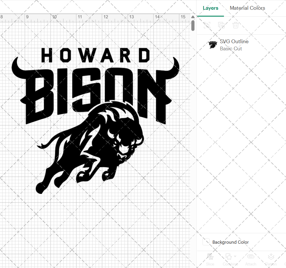 Howard Bison Alternate 2015 002, Svg, Dxf, Eps, Png - SvgShopArt