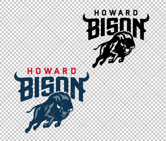 Howard Bison Alternate 2015, Svg, Dxf, Eps, Png - SvgShopArt