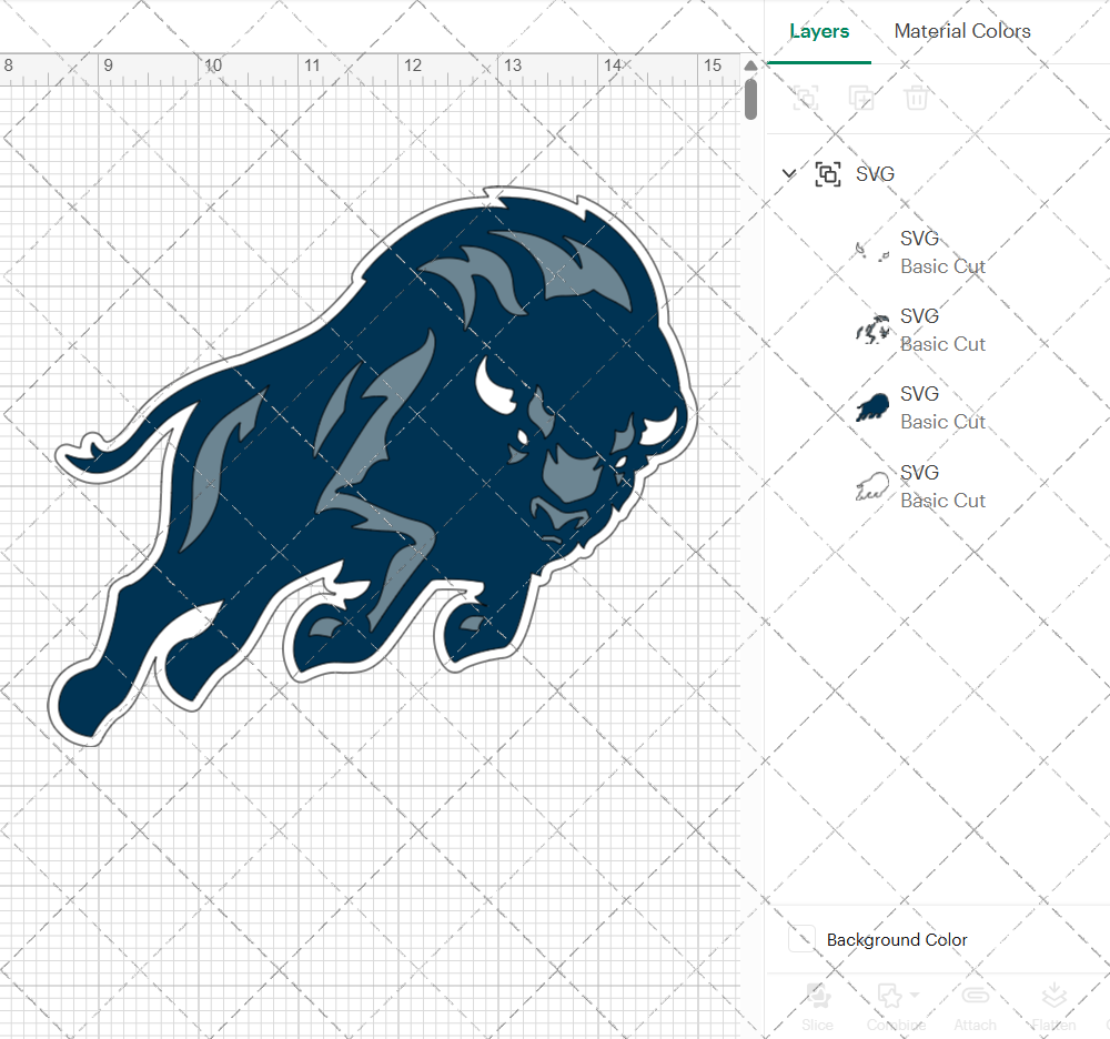 Howard Bison Secondary 2015 002, Svg, Dxf, Eps, Png - SvgShopArt