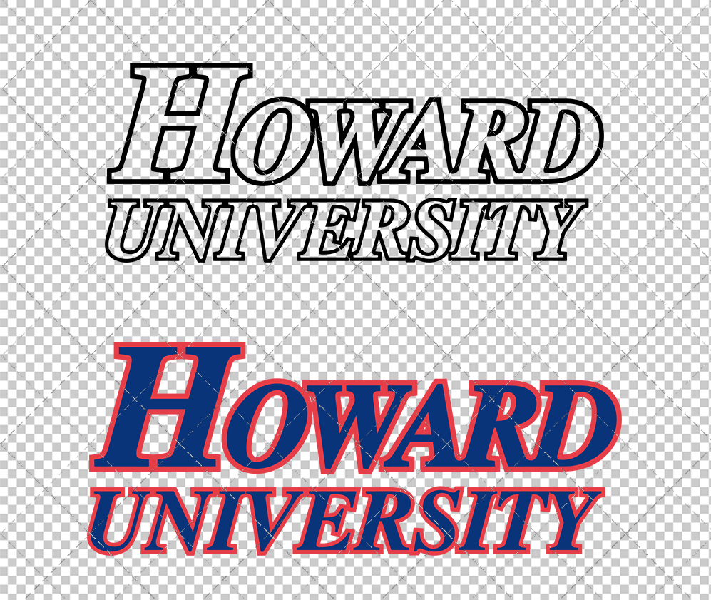 Howard Bison Wordmark 1974, Svg, Dxf, Eps, Png - SvgShopArt