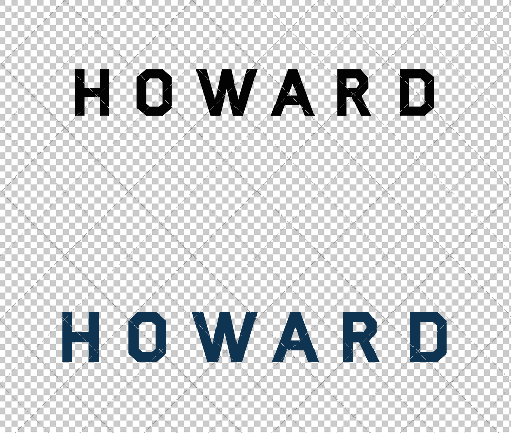 Howard Bison Wordmark 2015 006, Svg, Dxf, Eps, Png - SvgShopArt