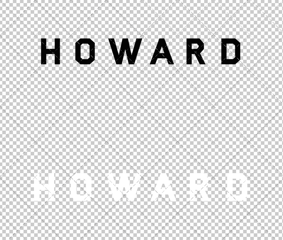 Howard Bison Wordmark 2015 008, Svg, Dxf, Eps, Png - SvgShopArt