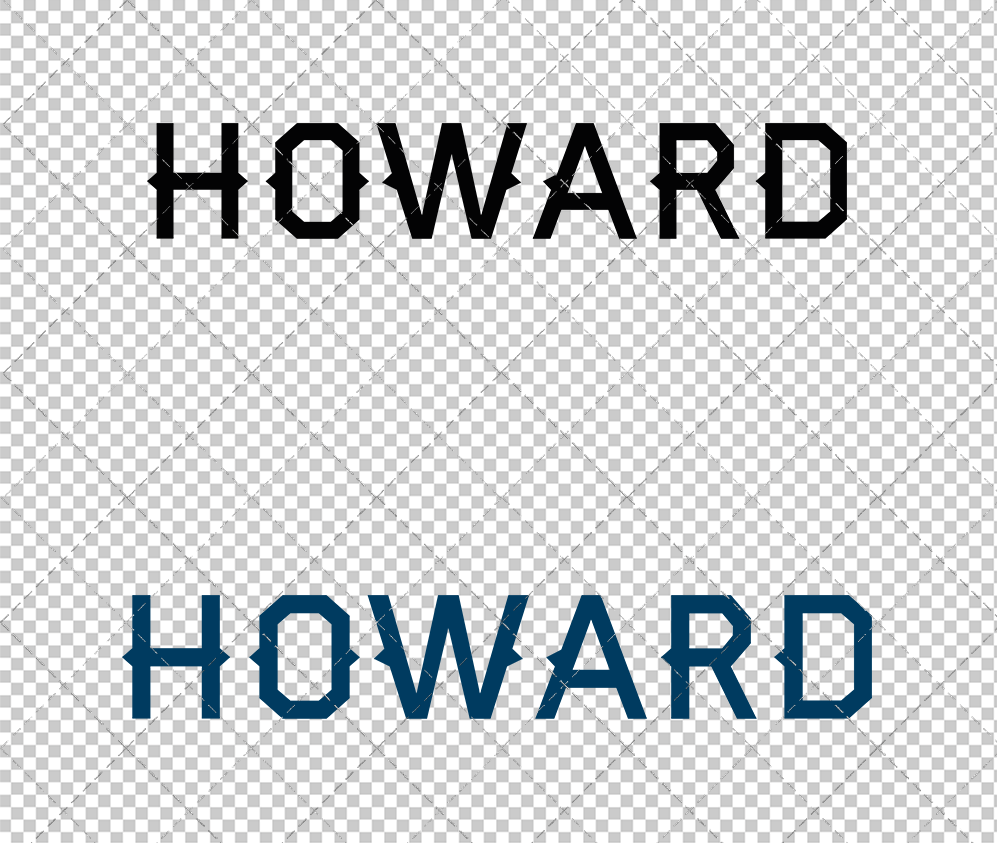 Howard Bison Wordmark 2015 009, Svg, Dxf, Eps, Png - SvgShopArt