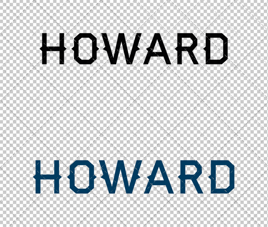 Howard Bison Wordmark 2015 009, Svg, Dxf, Eps, Png - SvgShopArt
