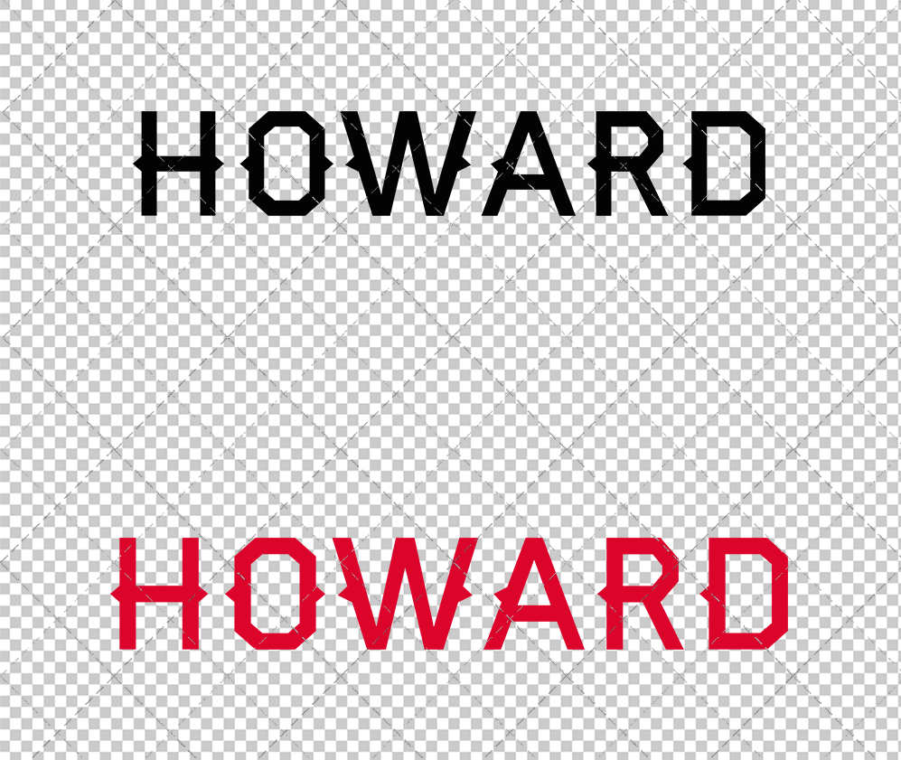 Howard Bison Wordmark 2015 010, Svg, Dxf, Eps, Png - SvgShopArt