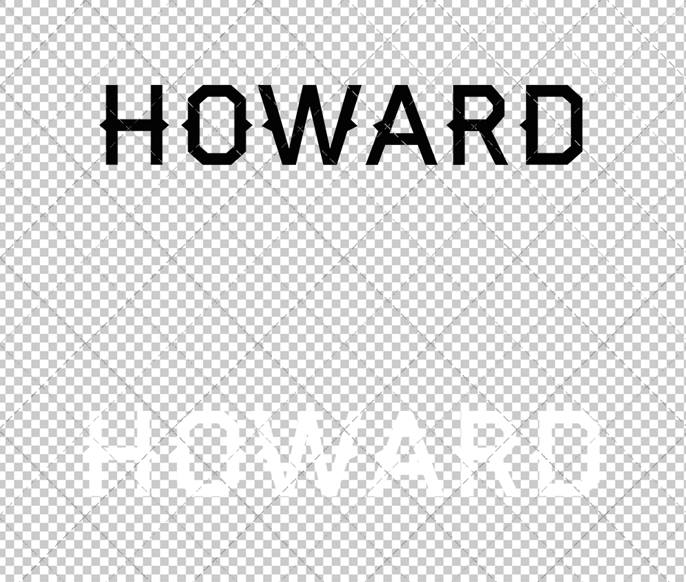 Howard Bison Wordmark 2015 011, Svg, Dxf, Eps, Png - SvgShopArt