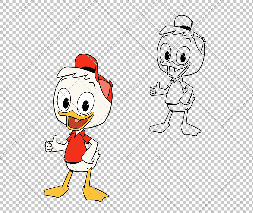 Huey - Ducktales, Svg, Dxf, Eps, Png SvgShopArt