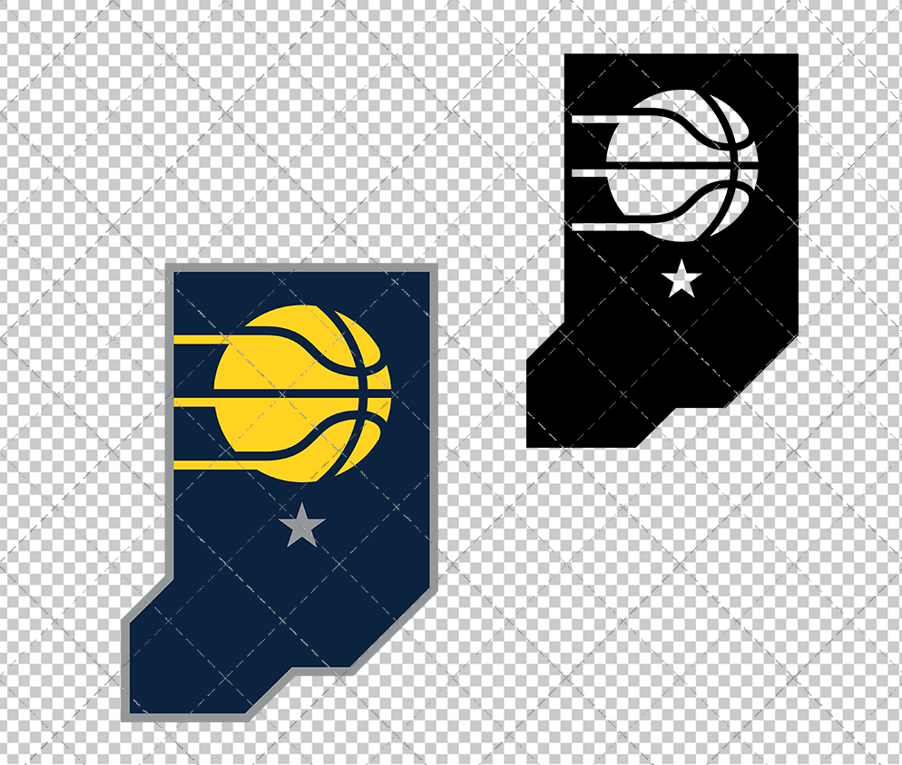 Indiana Pacers Alternate 2025 002, Svg, Dxf, Eps, Png - SvgShopArt