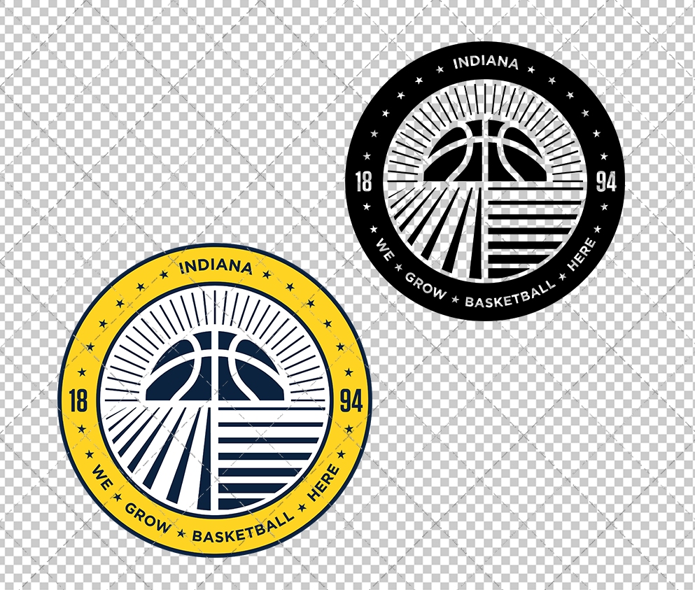 Indiana Pacers Alternate 2025 003, Svg, Dxf, Eps, Png - SvgShopArt
