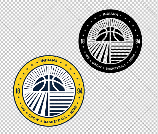 Indiana Pacers Alternate 2025 003, Svg, Dxf, Eps, Png - SvgShopArt