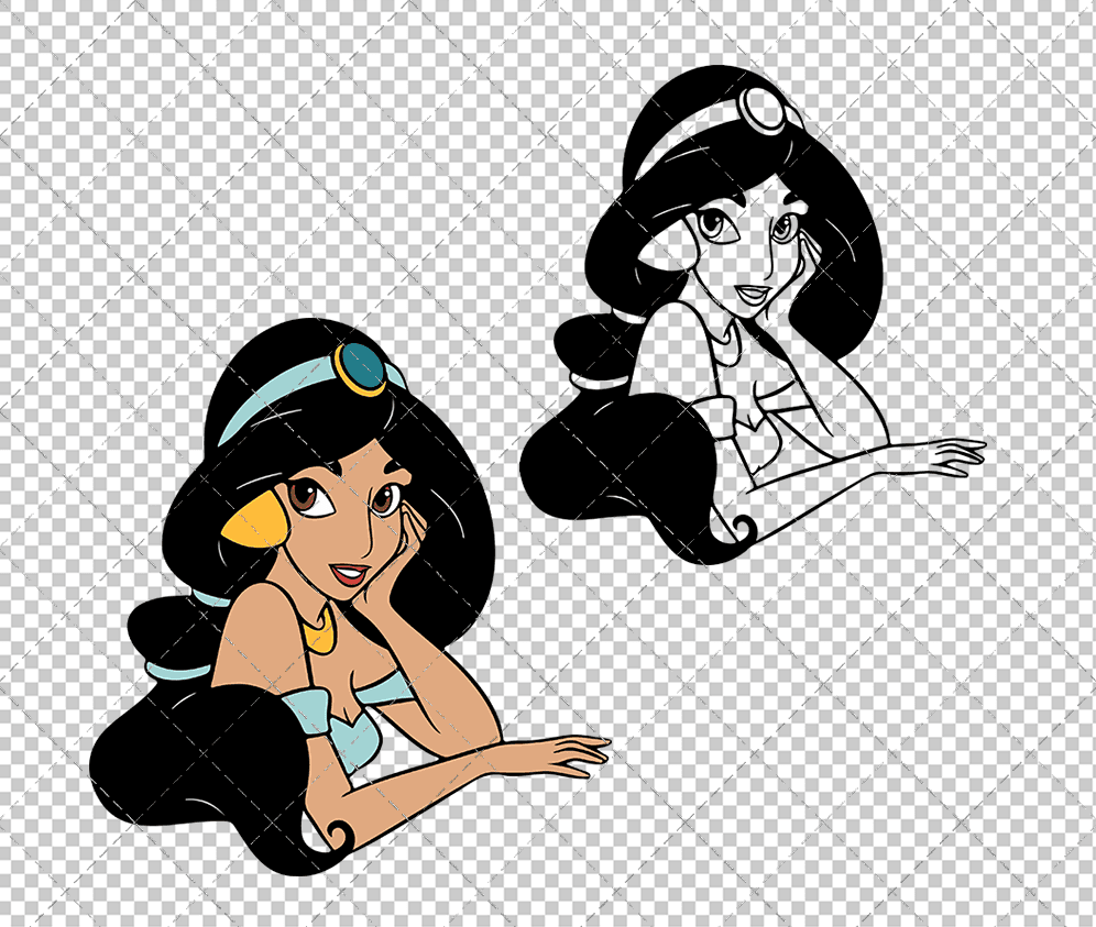 Jasmine - Aladin, Svg, Dxf, Eps, Png SvgShopArt