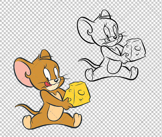Jerry -Tom and Jerry 002, Svg, Dxf, Eps, Png SvgShopArt