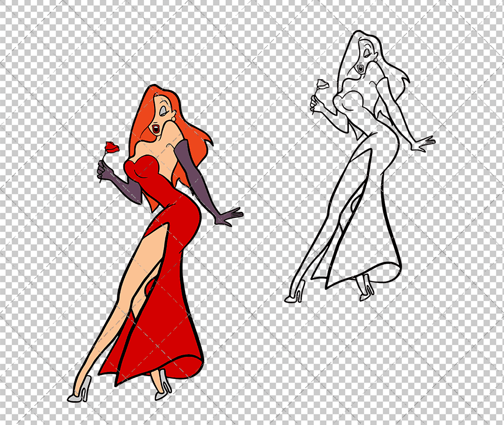 Jessica Rabbit - Who Framed Roger Rabbit, Svg, Dxf, Eps, Png SvgShopArt