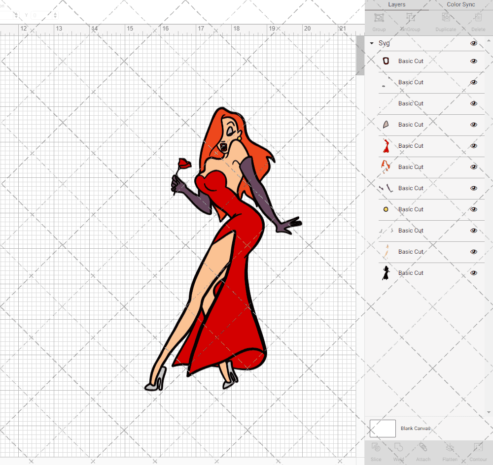 Jessica Rabbit - Who Framed Roger Rabbit, Svg, Dxf, Eps, Png SvgShopArt