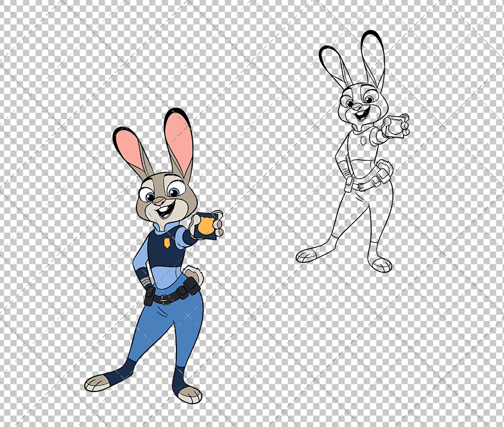 Judy Hopps - Zootopia, Svg, Dxf, Eps, Png SvgShopArt
