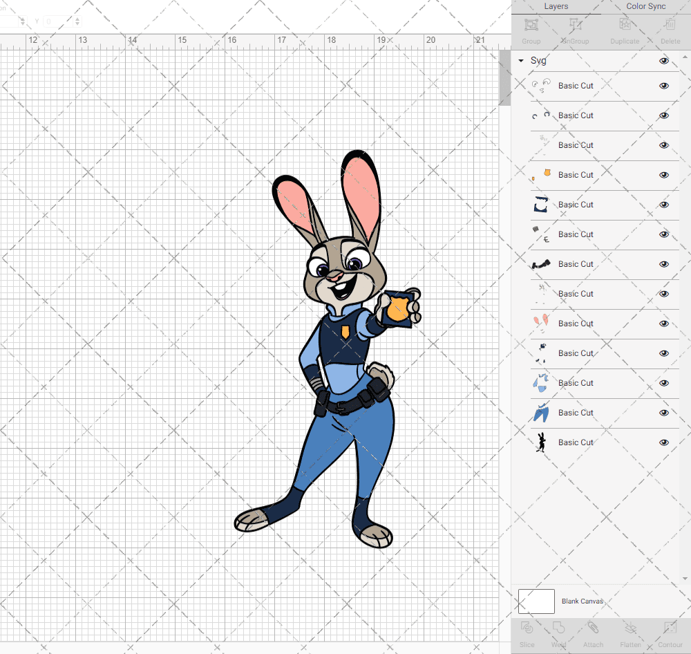 Judy Hopps - Zootopia, Svg, Dxf, Eps, Png SvgShopArt