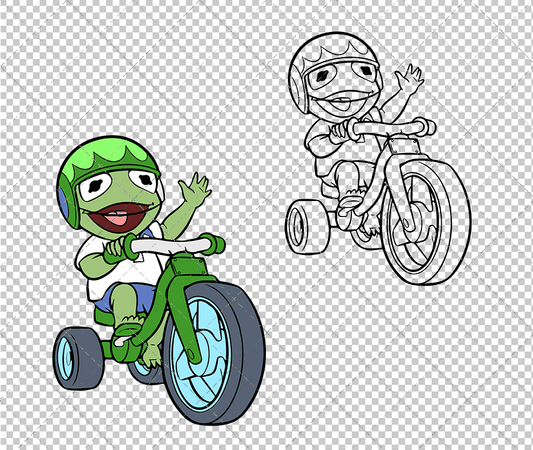 Kermit The Frog - Muppet Babies, Svg, Dxf, Eps, Png SvgShopArt