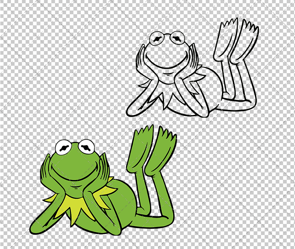 Kermit The Frog - The Muppets, Svg, Dxf, Eps, Png SvgShopArt