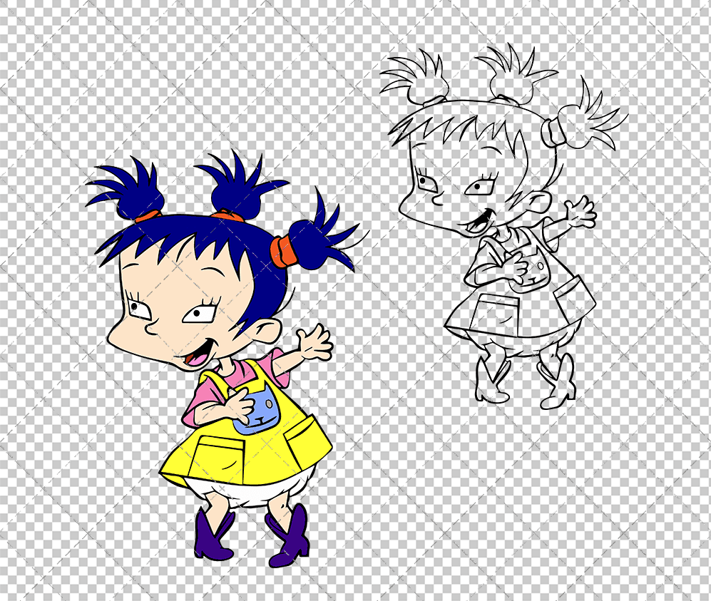 Kimi Finster - Rugrats, Svg, Dxf, Eps, Png SvgShopArt