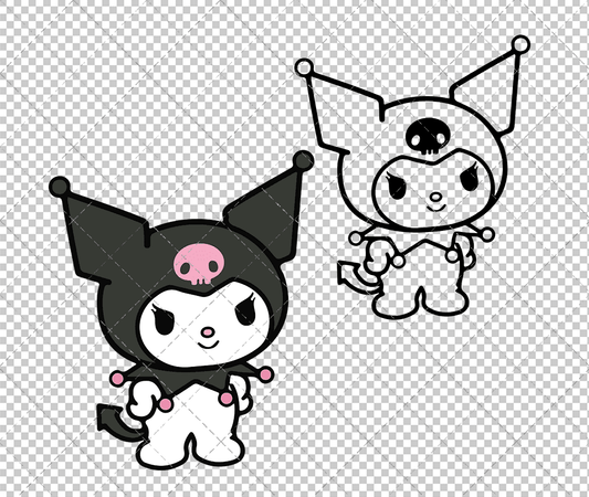 Kuromi - Sanrio 003, Svg, Dxf, Eps, Png SvgShopArt