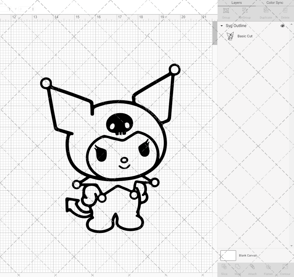 Kuromi - Sanrio 003, Svg, Dxf, Eps, Png SvgShopArt