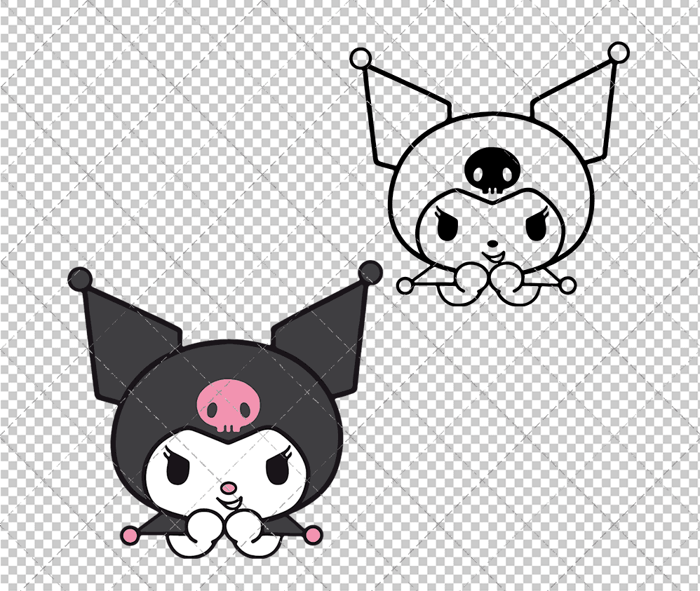 Kuromi - Sanrio 005, Svg, Dxf, Eps, Png SvgShopArt