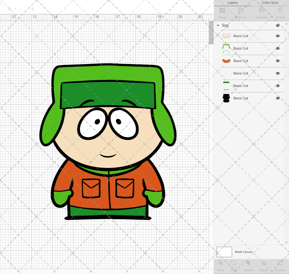 Kyle Broflovski - South Park, Svg, Dxf, Eps, Png SvgShopArt