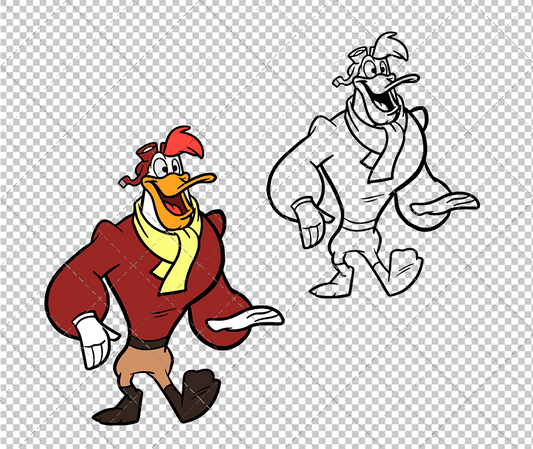 Launchpad McQuack - Ducktales, Svg, Dxf, Eps, Png SvgShopArt