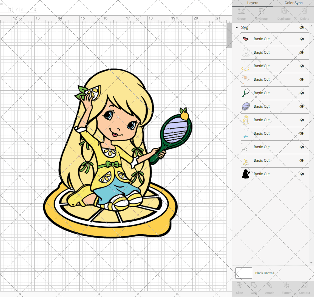 Lemon Meringue - Strawberry Shortcake 002, Svg, Dxf, Eps, Png SvgShopArt