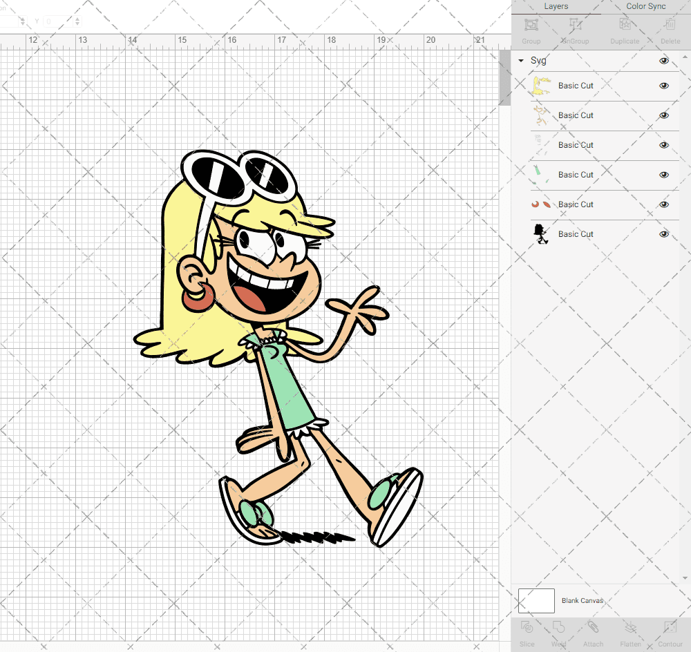 Leni Loud - The Loud House, Svg, Dxf, Eps, Png SvgShopArt