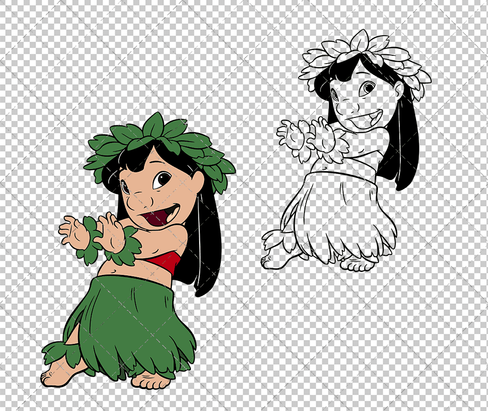 Lilo - Lilo and Stitch 002, Svg, Dxf, Eps, Png SvgShopArt