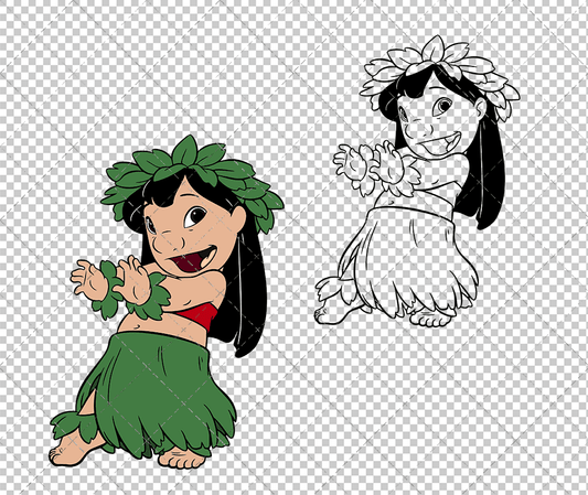 Lilo - Lilo and Stitch 002, Svg, Dxf, Eps, Png SvgShopArt
