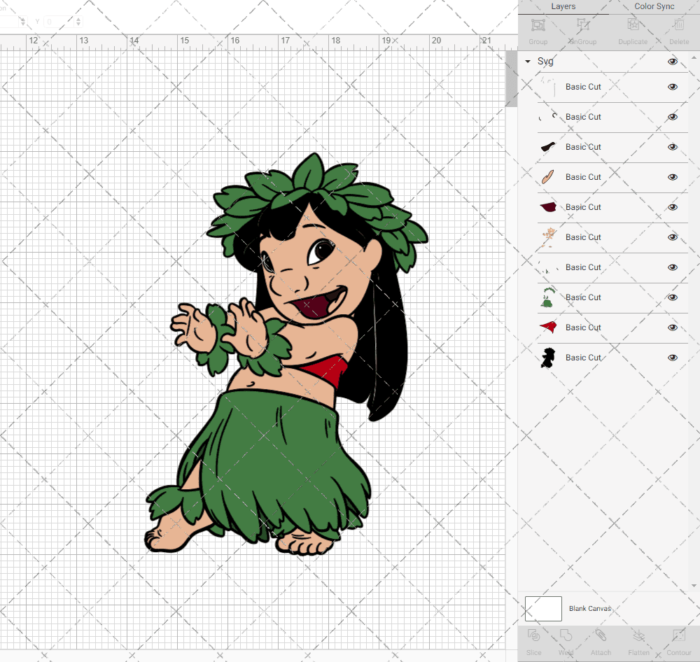 Lilo - Lilo and Stitch 002, Svg, Dxf, Eps, Png SvgShopArt
