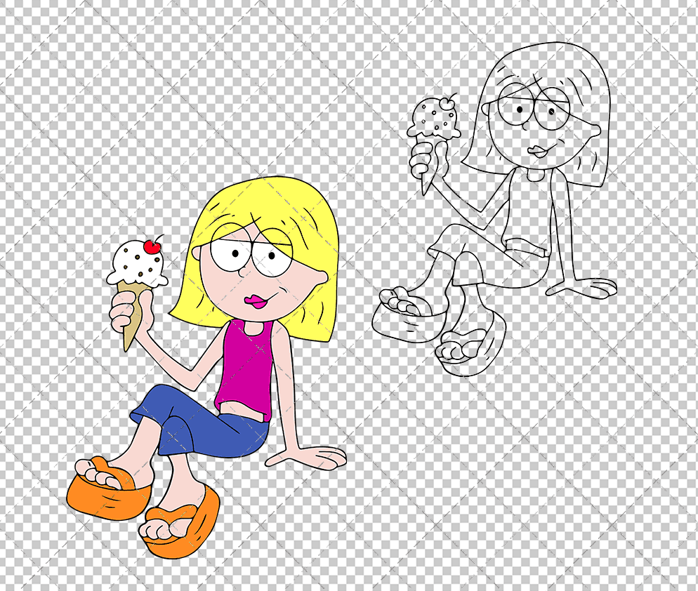 Lizzie McGuire 002, Svg, Dxf, Eps, Png SvgShopArt