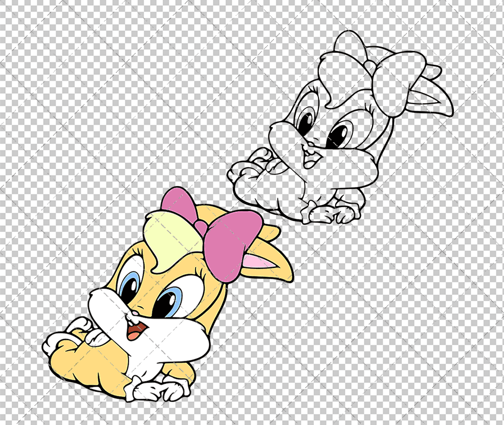 Lola Bunny - Baby Looney Tunes 002, Svg, Dxf, Eps, Png SvgShopArt