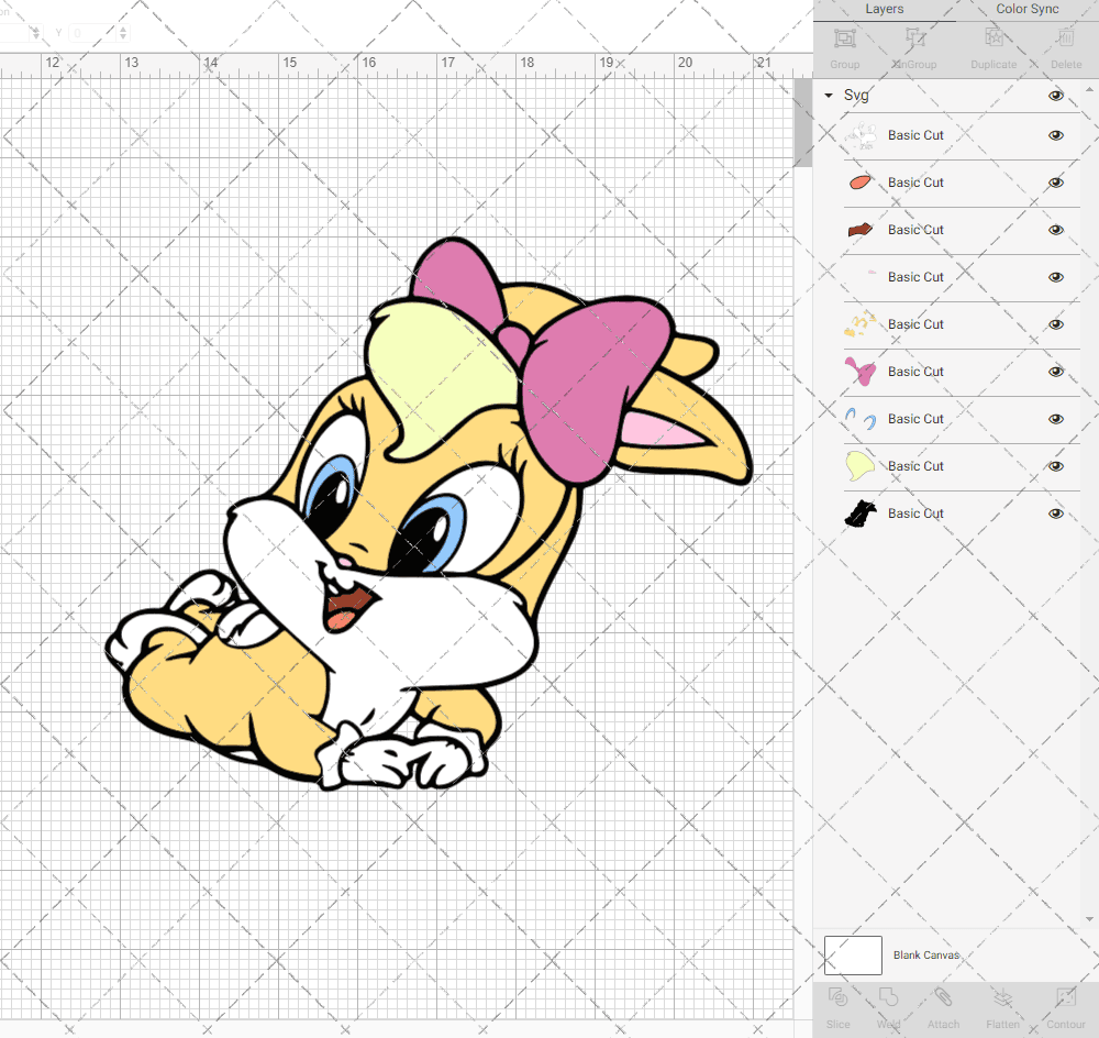 Lola Bunny - Baby Looney Tunes 002, Svg, Dxf, Eps, Png SvgShopArt