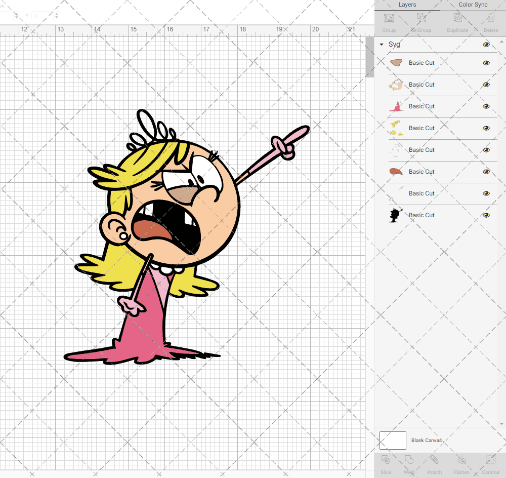 Lola Loud - The Loud House, Svg, Dxf, Eps, Png SvgShopArt