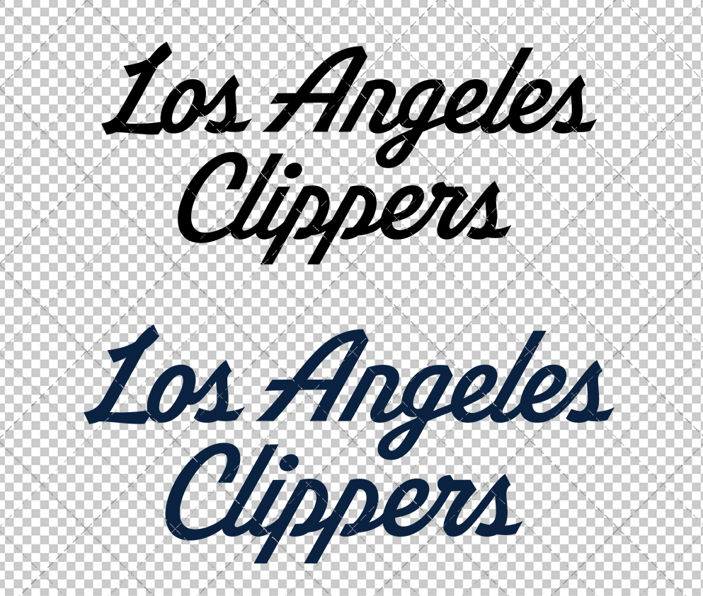 Los Angeles Clippers Wordmark 2024 003, Svg, Dxf, Eps, Png - SvgShopArt