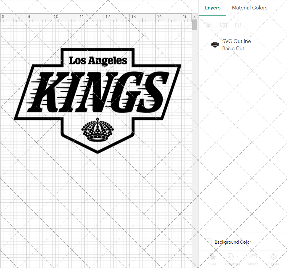 Los Angeles Kings Secondary 2024, Svg, Dxf, Eps, Png - SvgShopArt