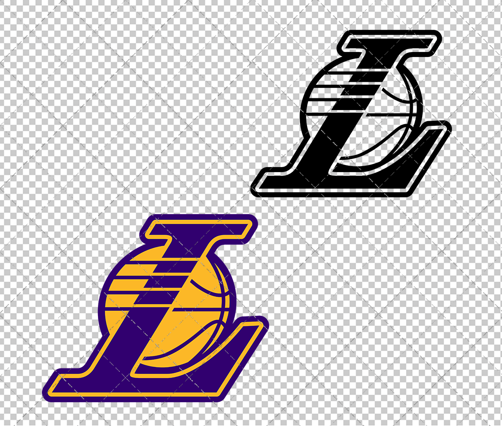 Los Angeles Lakers Alternate 2023, Svg, Dxf, Eps, Png - SvgShopArt